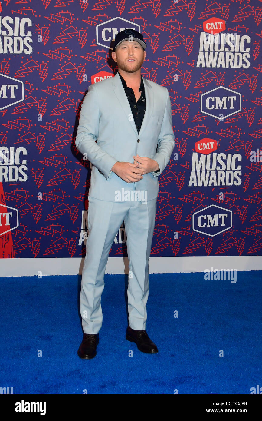 05 June 2019 Nashville, Tennessee Cole Swindell. 2019 CMT Music