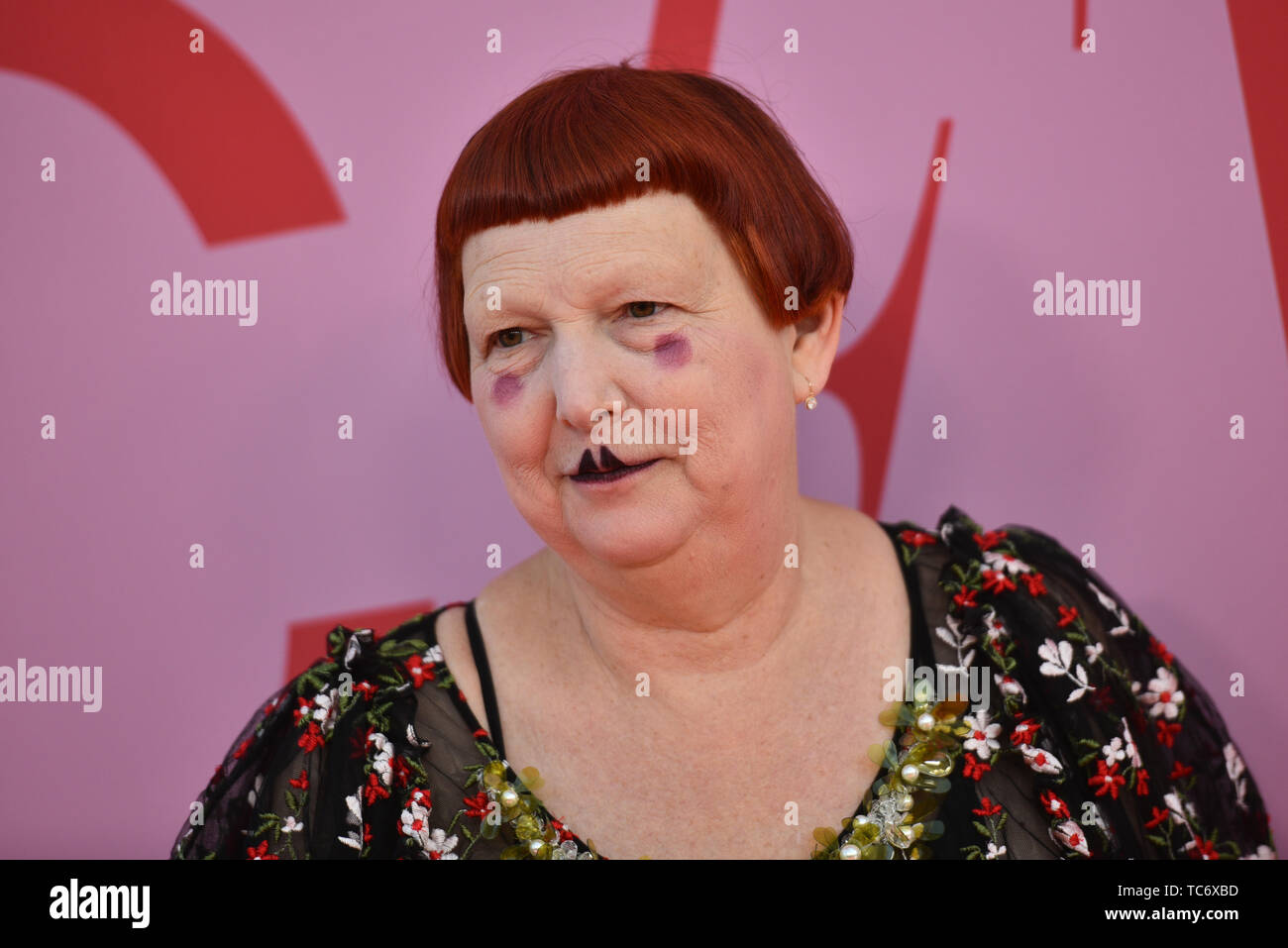 Lynn Yaeger attends the CFDA Fashion Awards at the Brooklyn Museum of Art on June 03, 2019 in New York City. Stock Photo