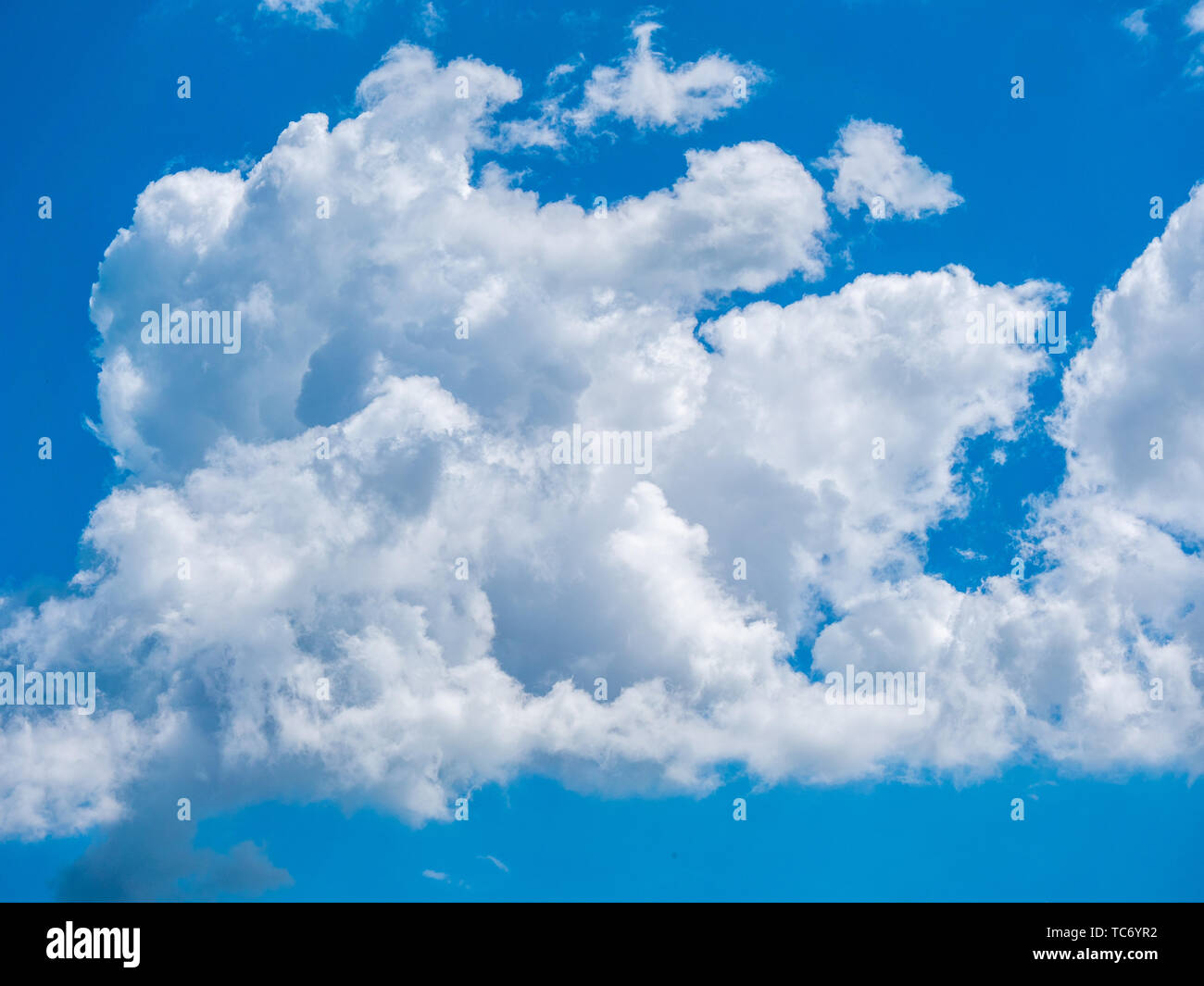 Image of blue sky abstract and fluffy white cloud during the daytime ...
