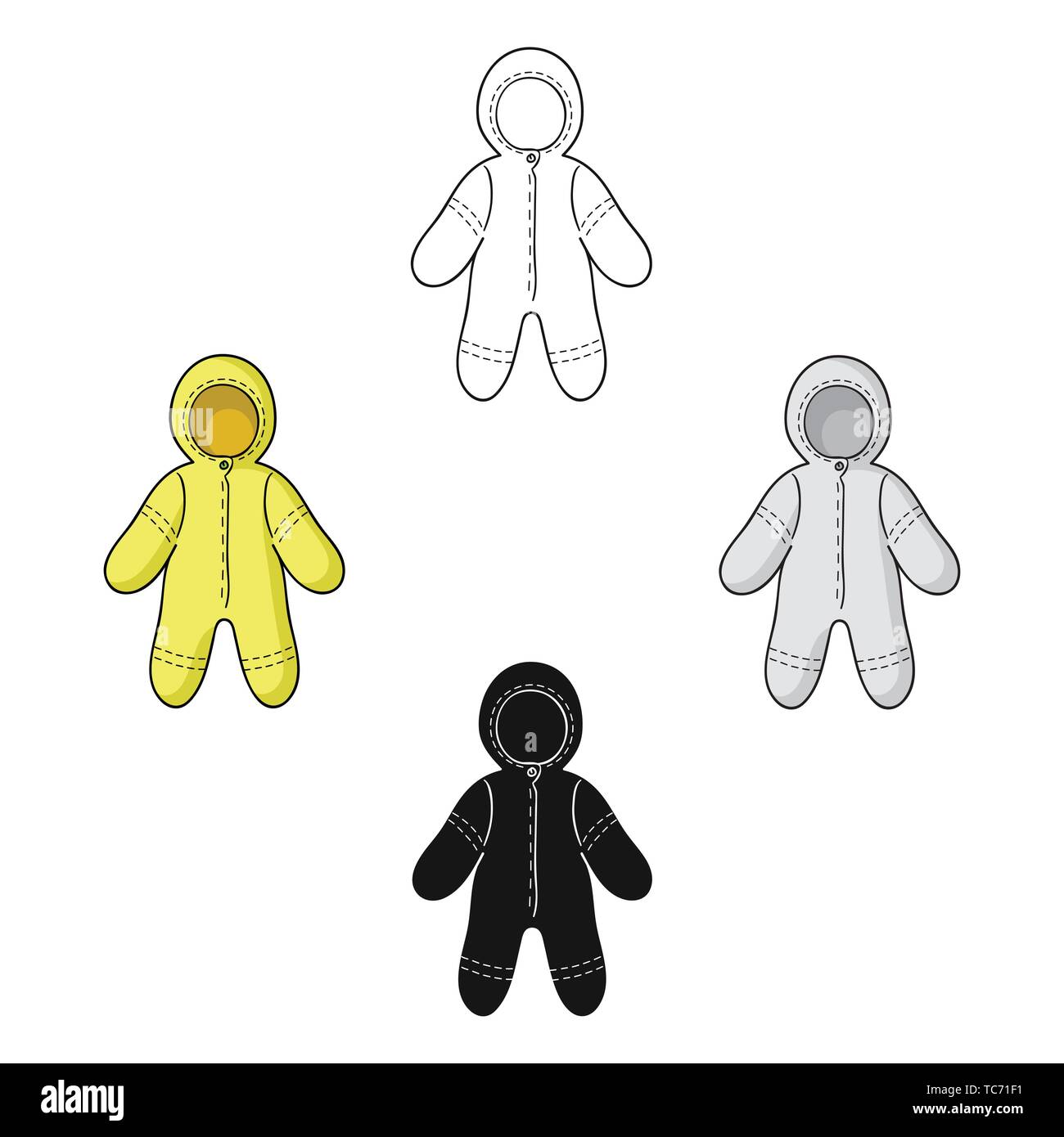 Baby bodysuit icon in cartoon,black style isolated on white background. Baby born symbol vector illustration. Stock Vector