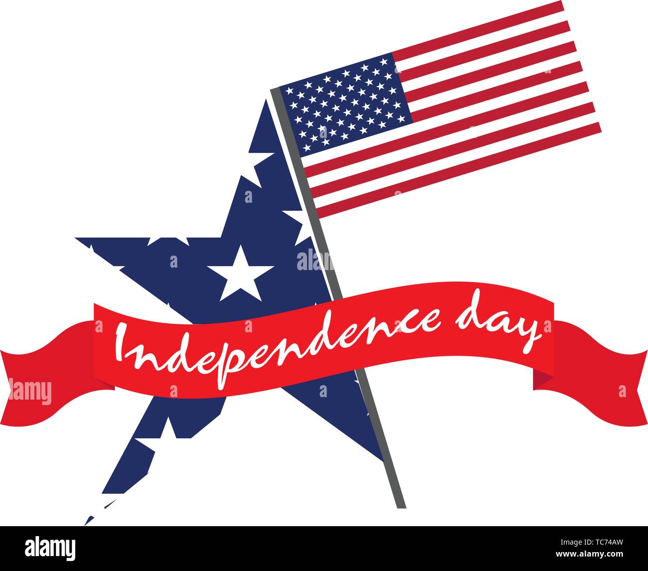 4th of July banner. Independence day - Vector Stock Vector Image & Art ...
