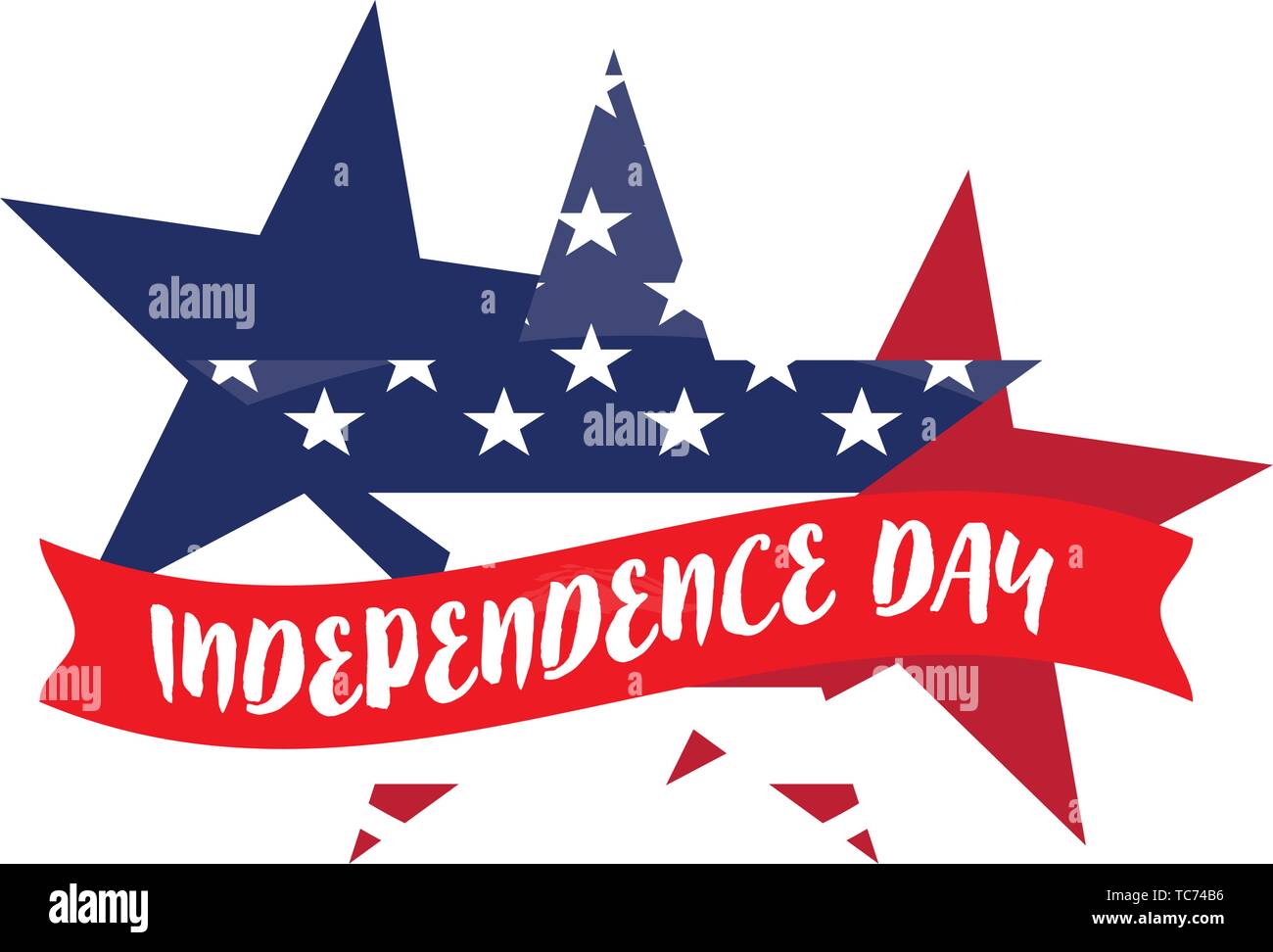 4th Of July Banner Independence Day Vector Stock Vector Art