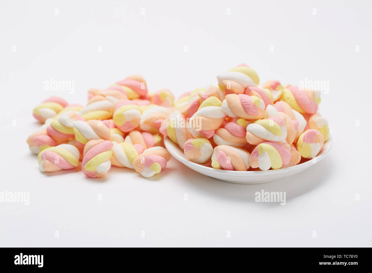 Closeup of marshmallow fudge candy candy Stock Photo