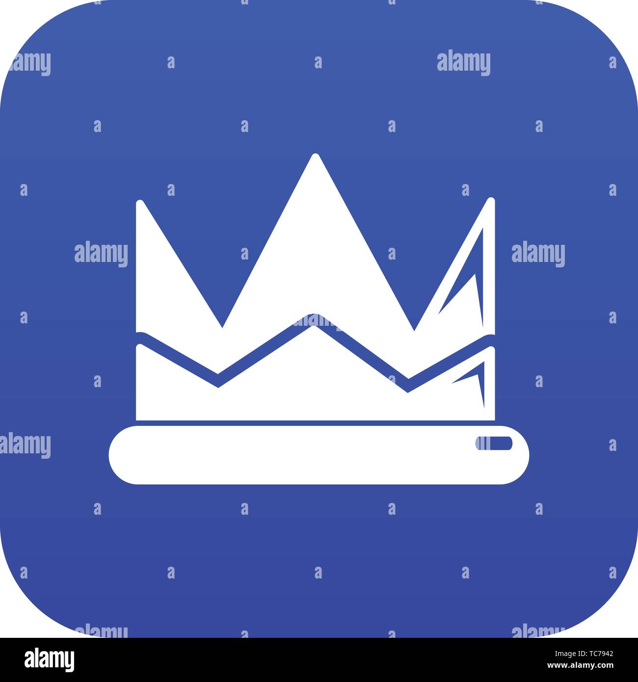 Prince crown icon blue vector Stock Vector Image & Art - Alamy