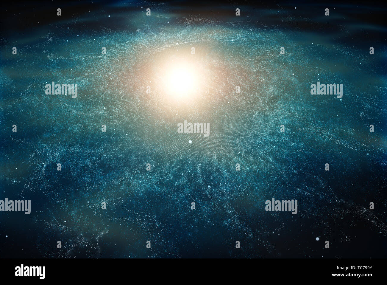 Three-dimensional rendering, bright starry sky Stock Photo - Alamy