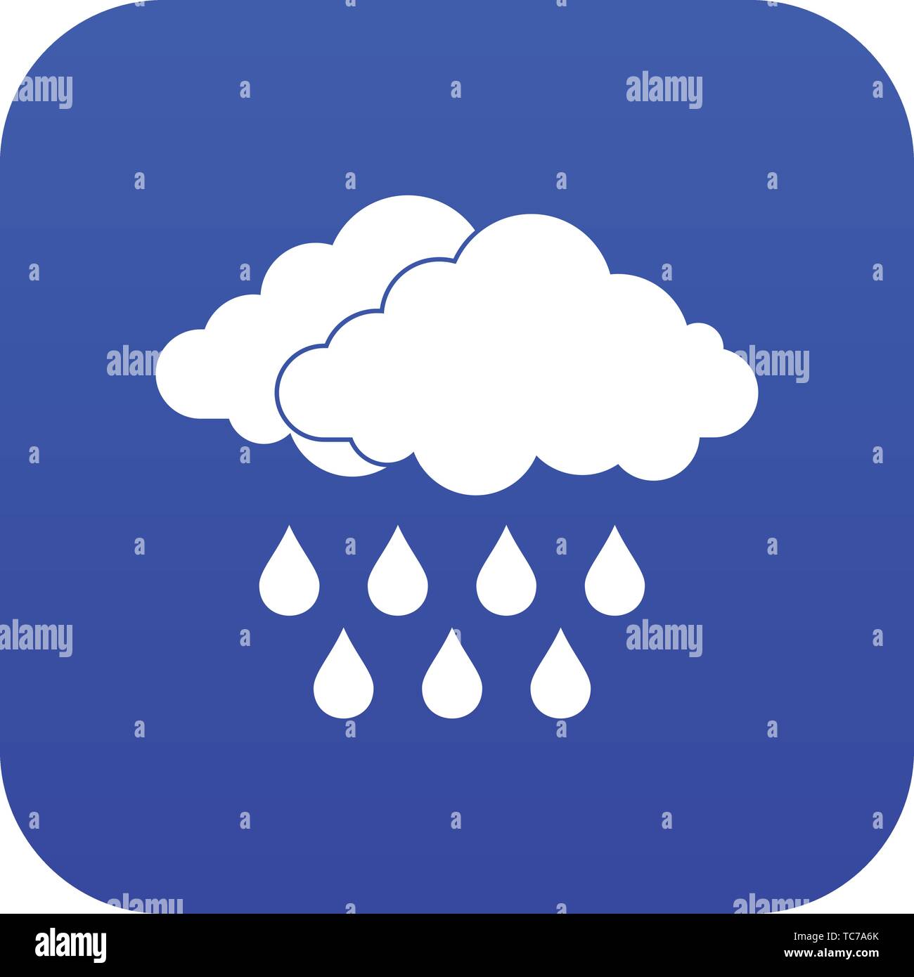 Cloud icon digital blue Stock Vector Image & Art - Alamy