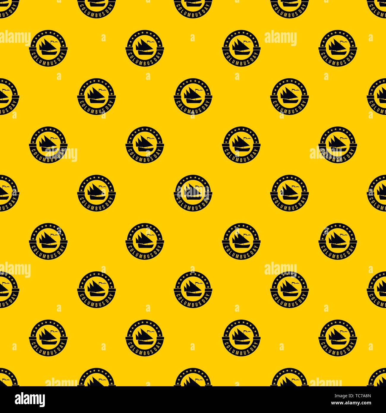 Columbus Day pattern vector Stock Vector