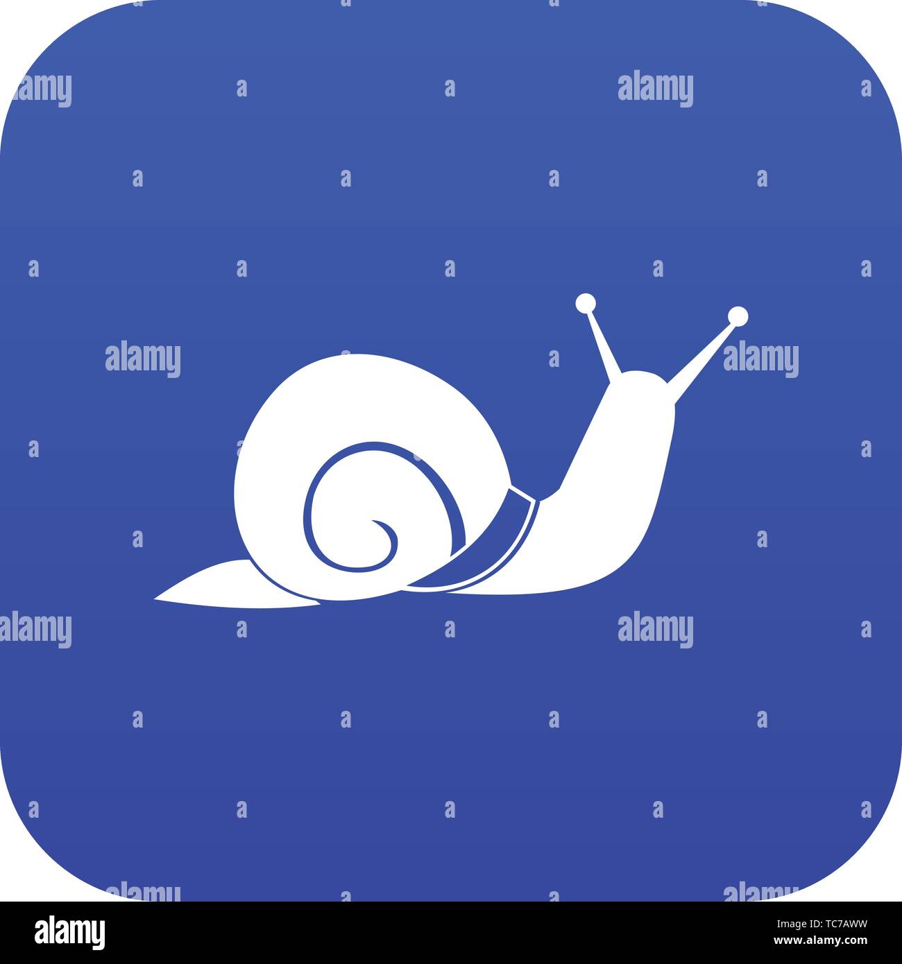 Snail icon digital blue Stock Vector Image & Art - Alamy