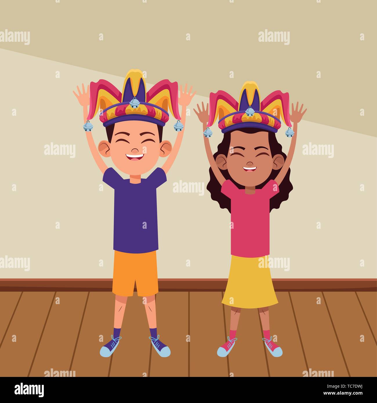 young kids avatar carton character Stock Vector Image & Art - Alamy