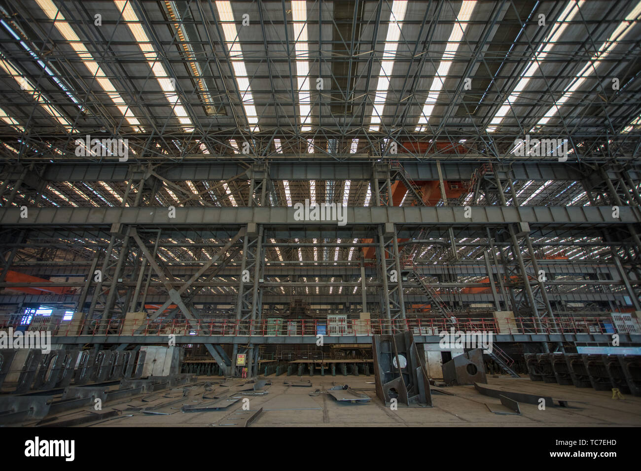 Shipbuilding industrial base Stock Photo Alamy