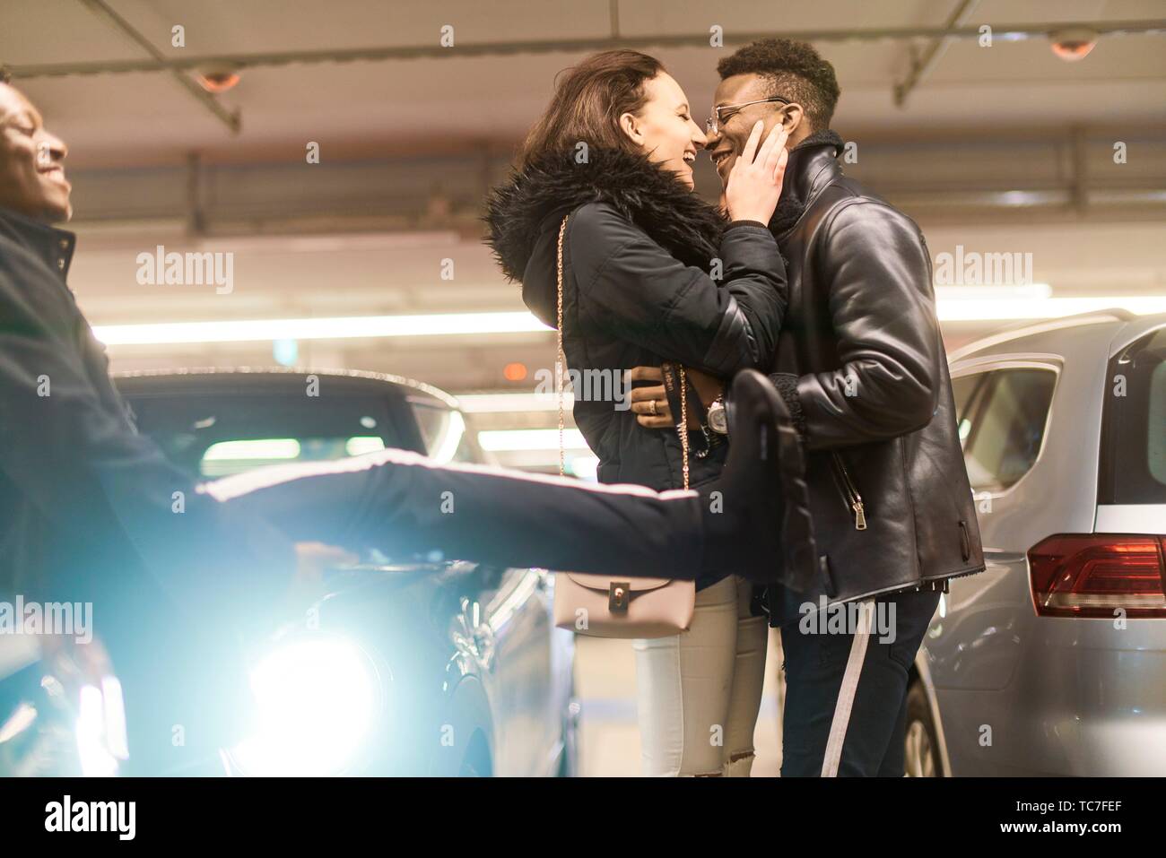 Kissing in car park hires stock photography and images Alamy