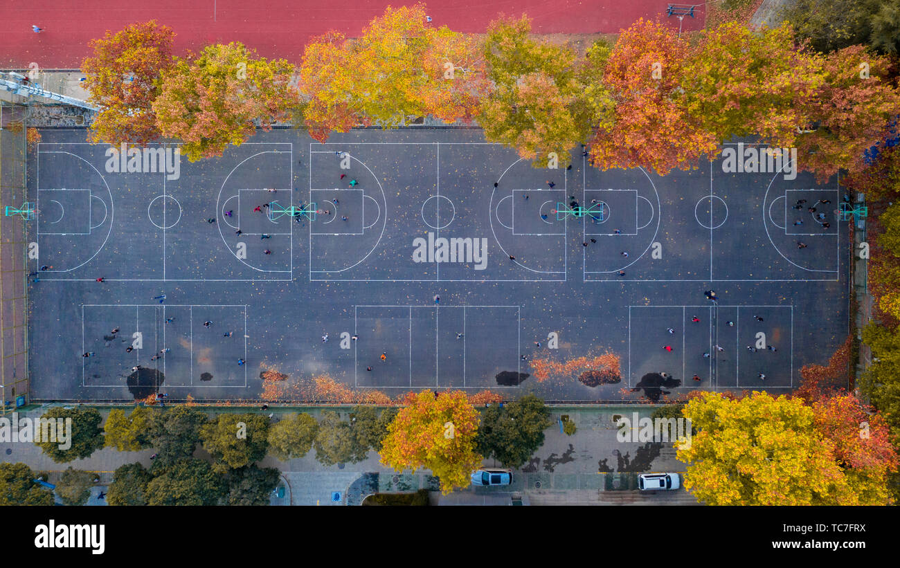 Overview of a simple basketball court Stock Photo Alamy Overview of a simple basketball court Stock Photo Alamy