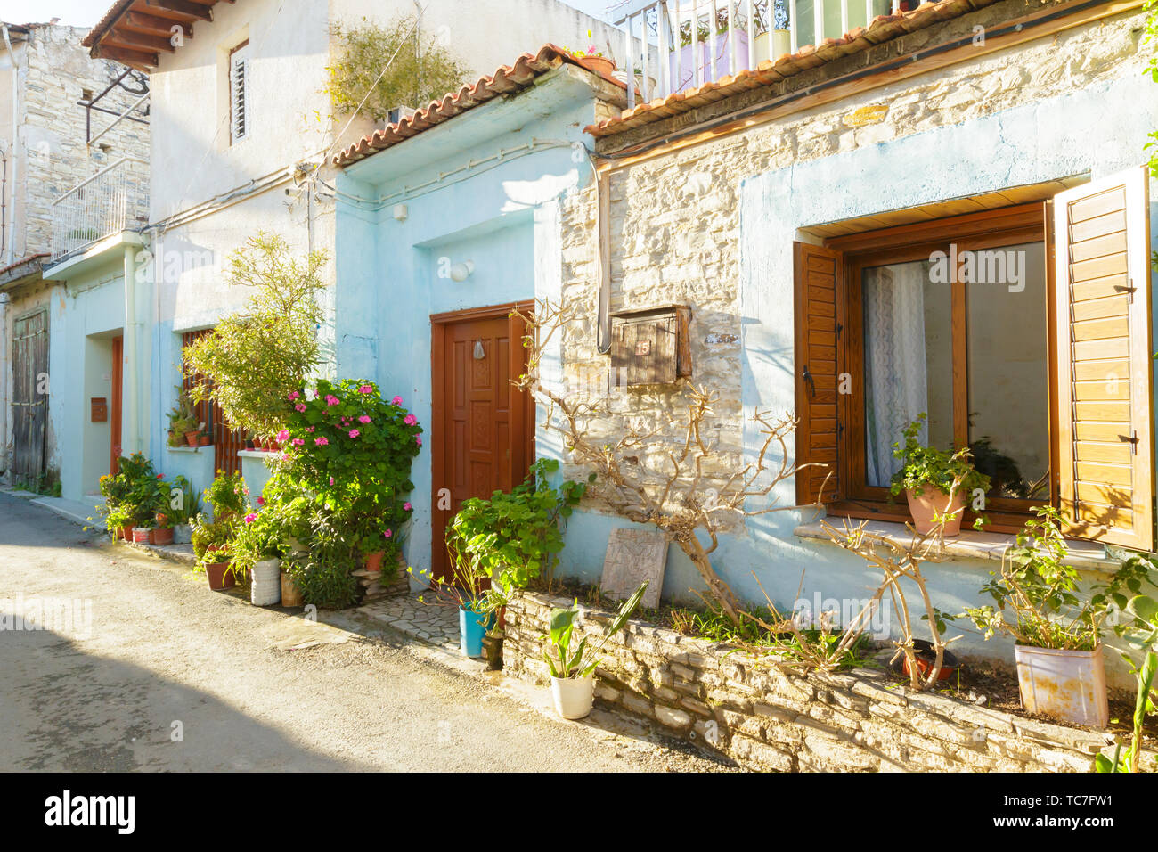 street scene in an old town in Europe Stock Photo - Alamy