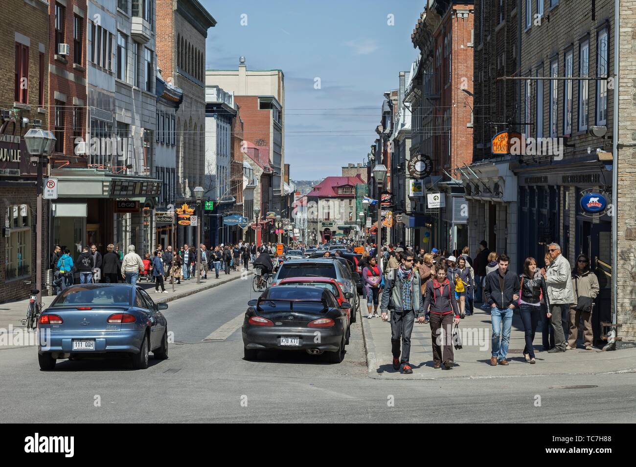 Saint jean street quebec city hi-res stock photography and images - Alamy