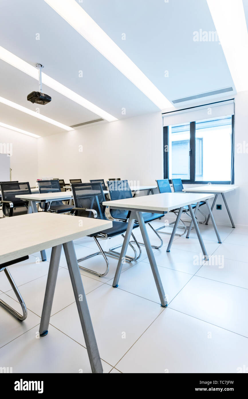Interior of training room Stock Photo Alamy