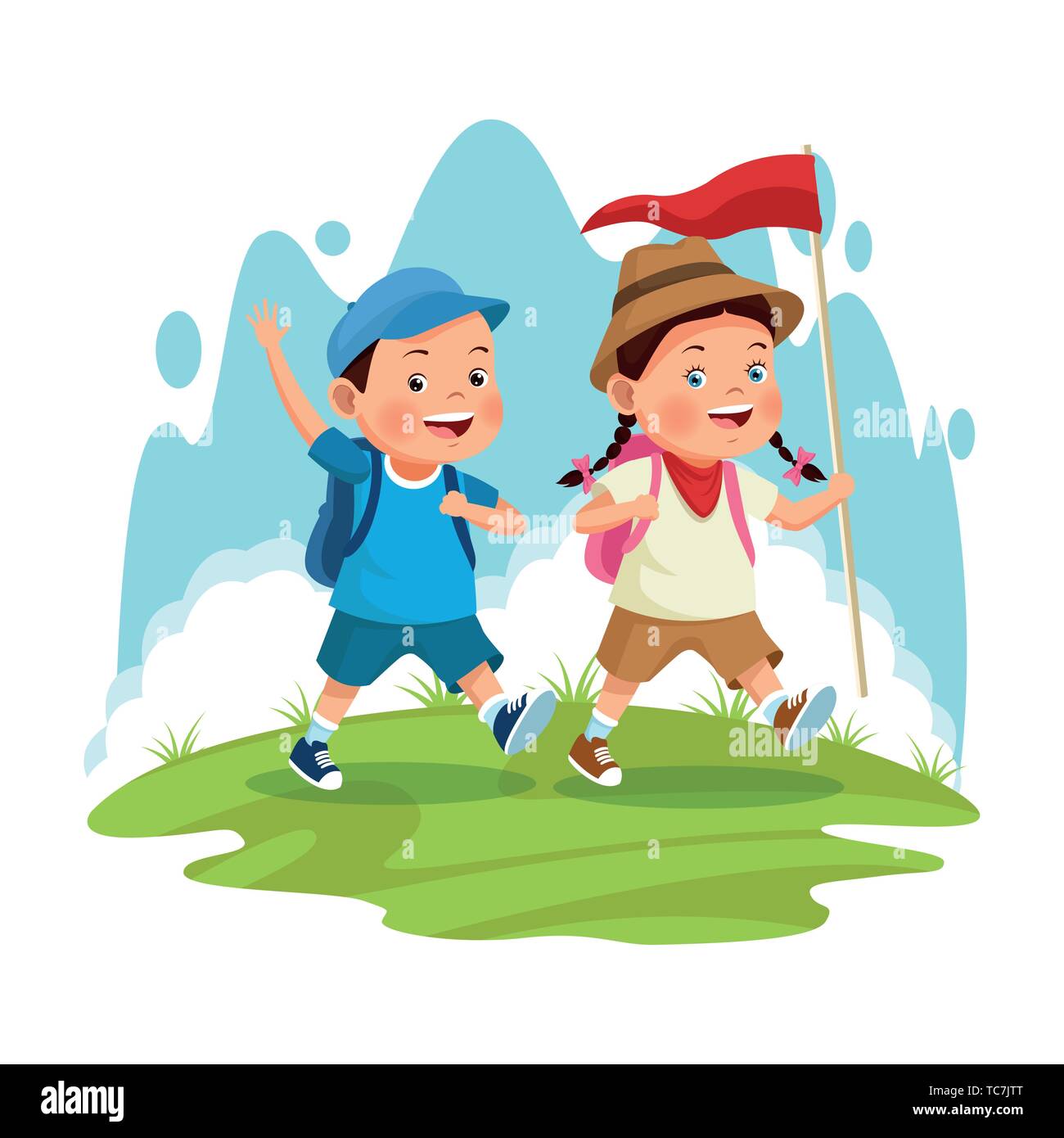 Walking Field Trip Clip Art