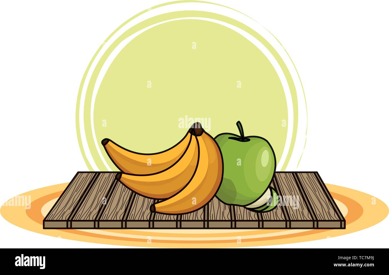 Table of bananas Stock Vector Images Alamy