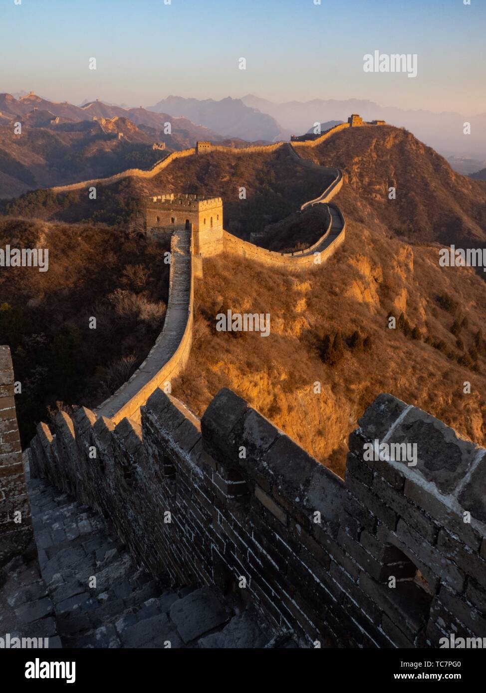 China Great Wall Jinshanling. Stock Photo