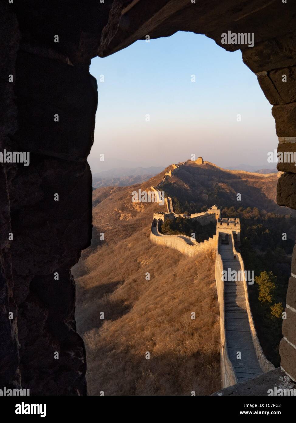 China Great Wall Jinshanling. Stock Photo