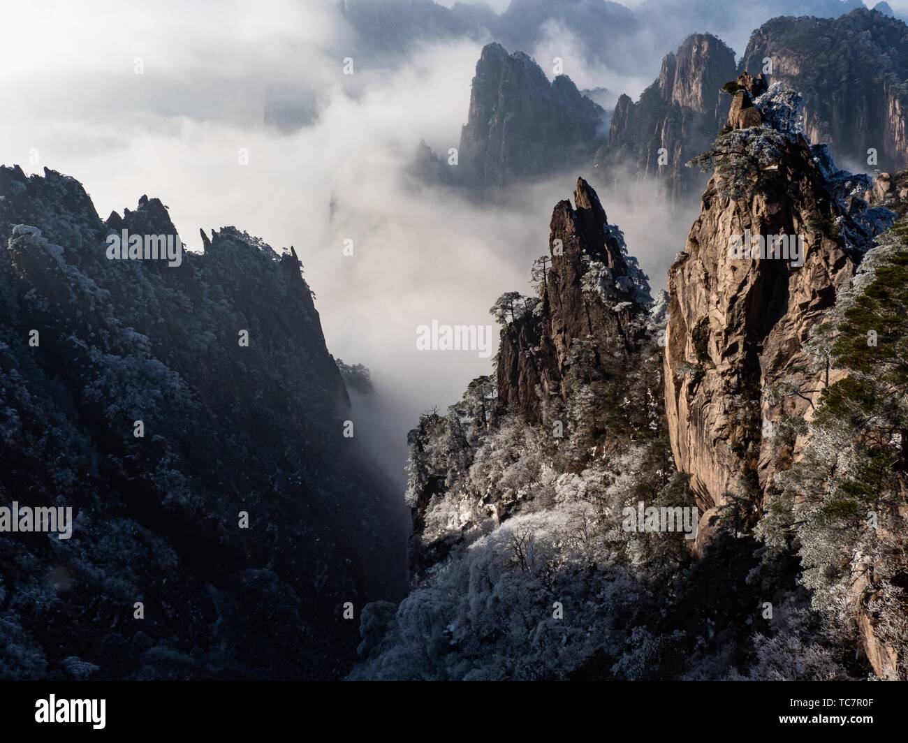 China Yellow Mountains. Stock Photo