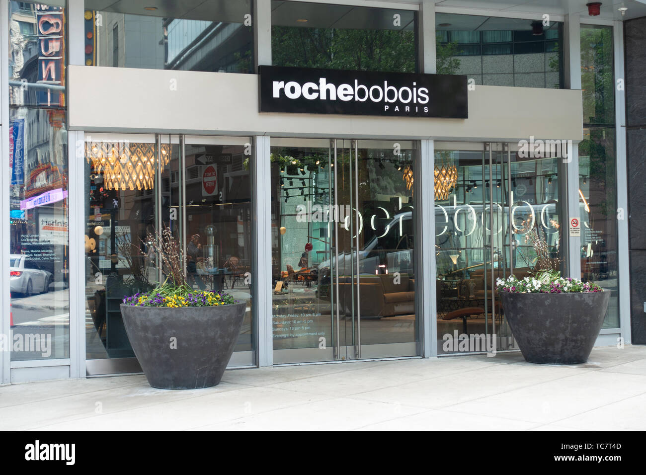Roche Bobois Paris furniture storefront in Boston Stock Photo