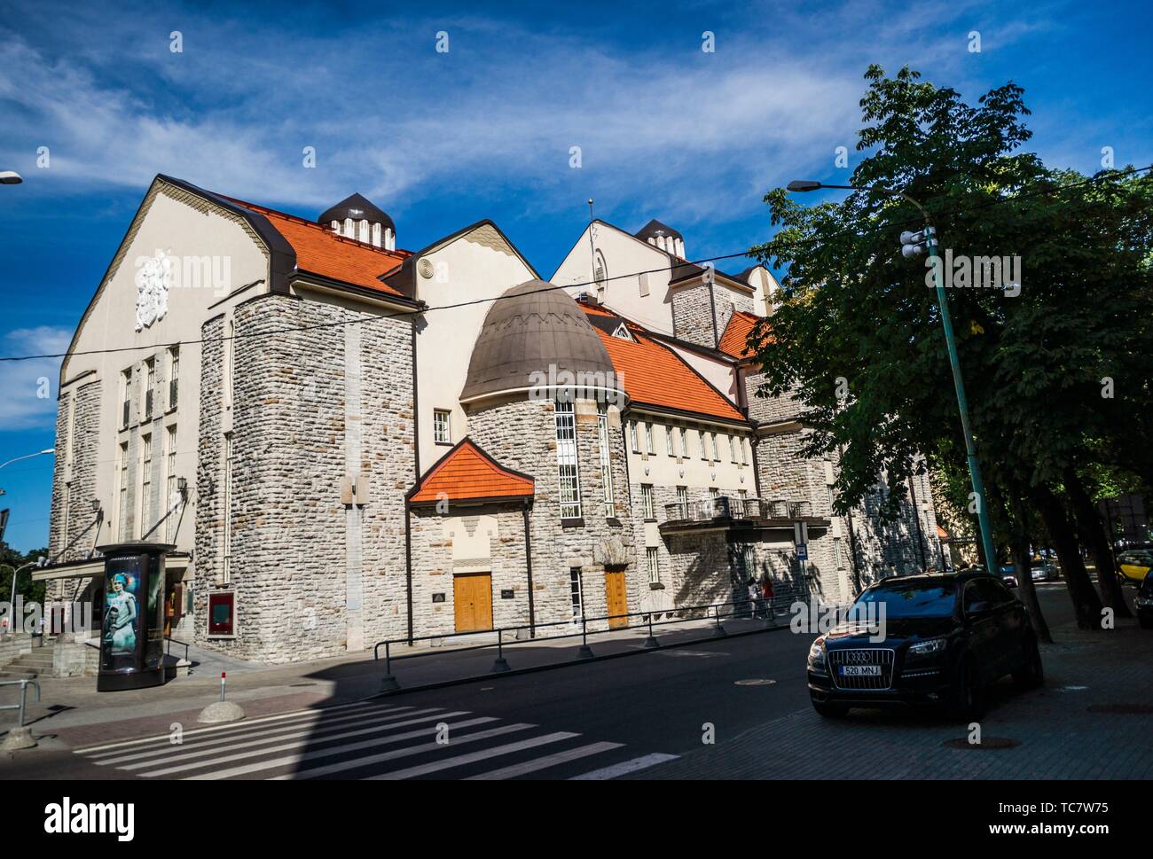 Estonian Drama Theatre. Tallinn, Estonia, Baltic States Stock Photo - Alamy