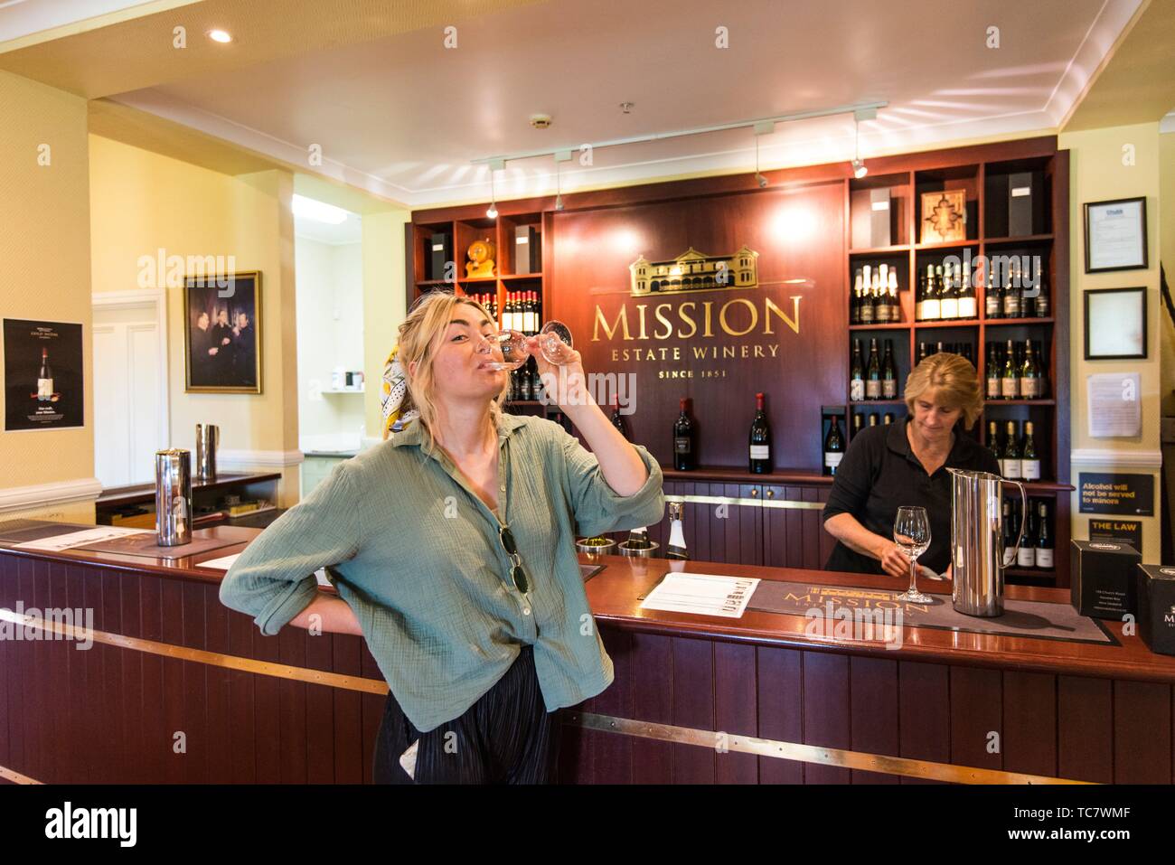 Mission Estate Winery, Napier, Hawkes Bay, New Zealand Stock Photo Alamy Mission Estate Winery, Napier, Hawkes Bay, New Zealand Stock Photo Alamy
