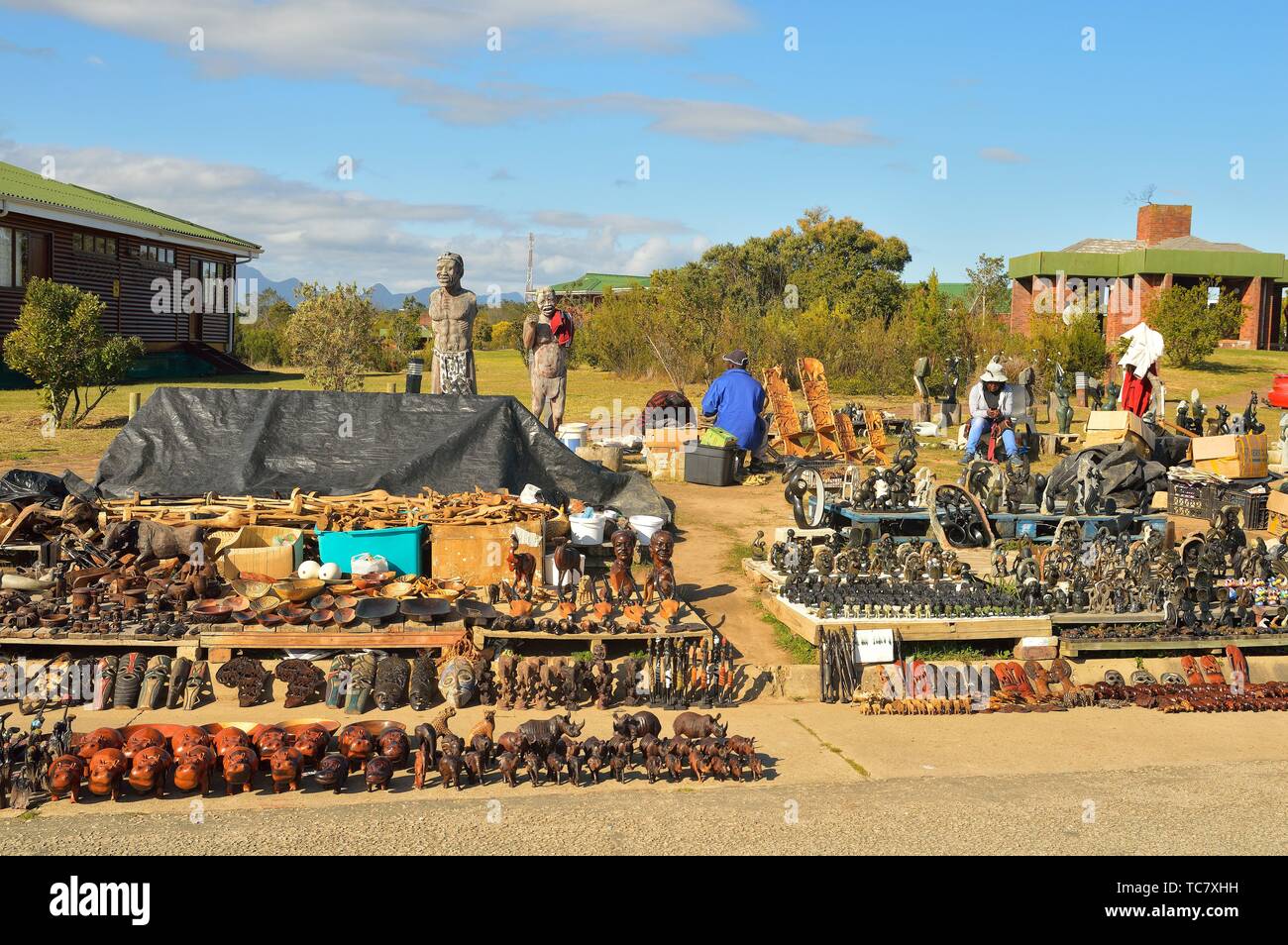 Souvenirs for tourists near Mossel Bay, South Africa Stock Photo