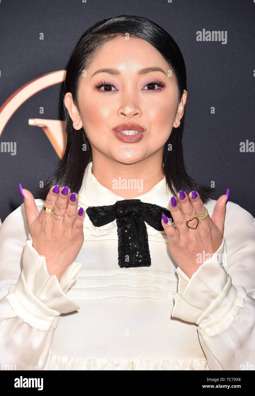 HOLLYWOOD, CA - JUNE 04: Lana Condor arrives at the Premiere Of 20th