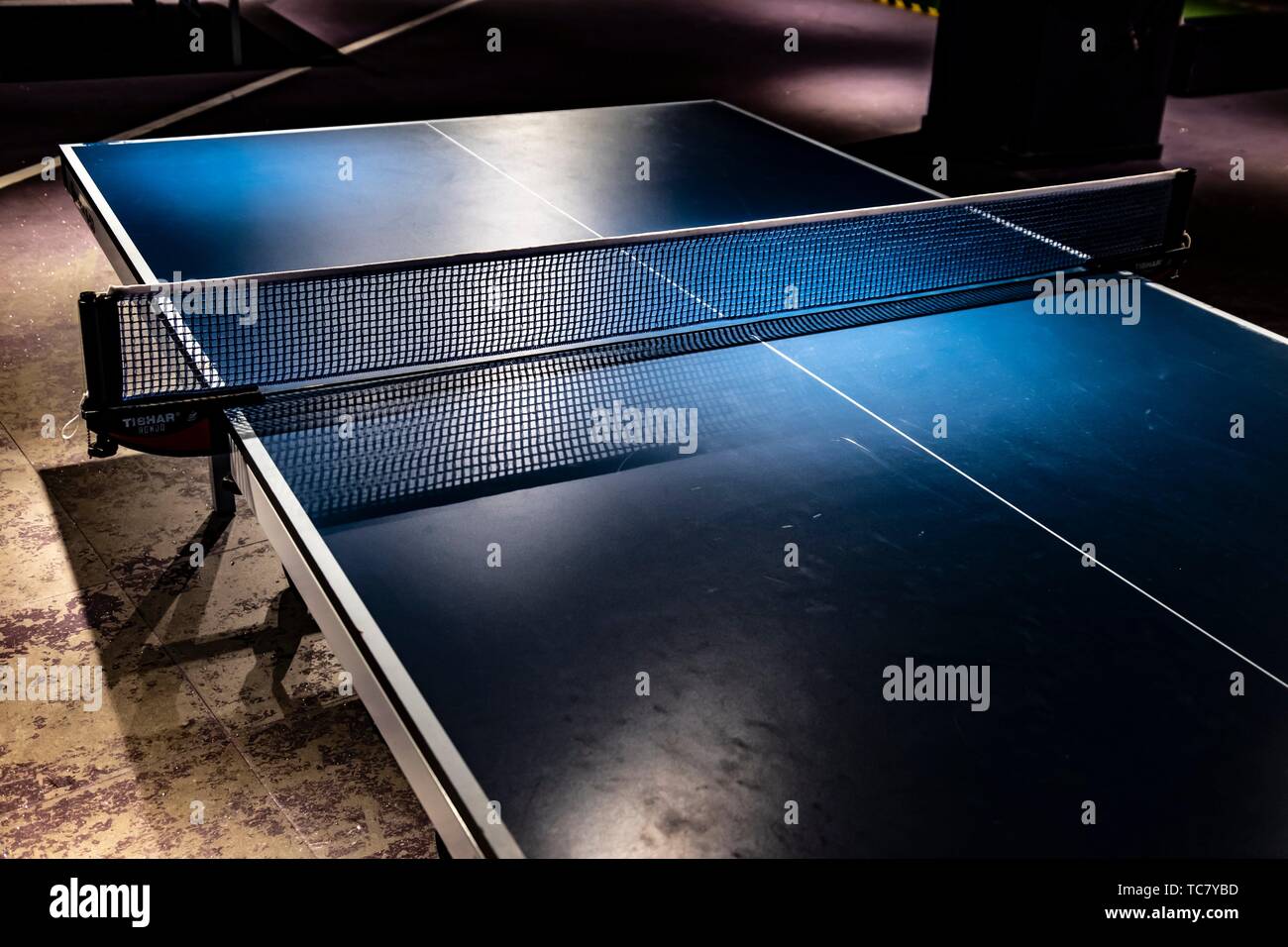 Indoor table tennis in Eindhoven, The Netherlands, Europe Stock Photo