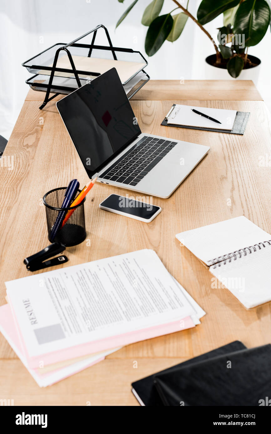 Modern resume template hi-res stock photography and images - Alamy
