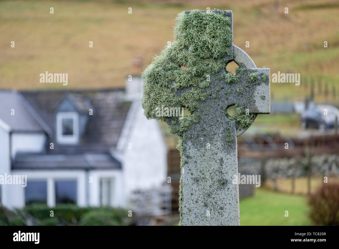 Kilmuir Cemetery, Kilmuir, (Cille Mhoire), west coast of the Trotternish Peninsula, Isle of Skye