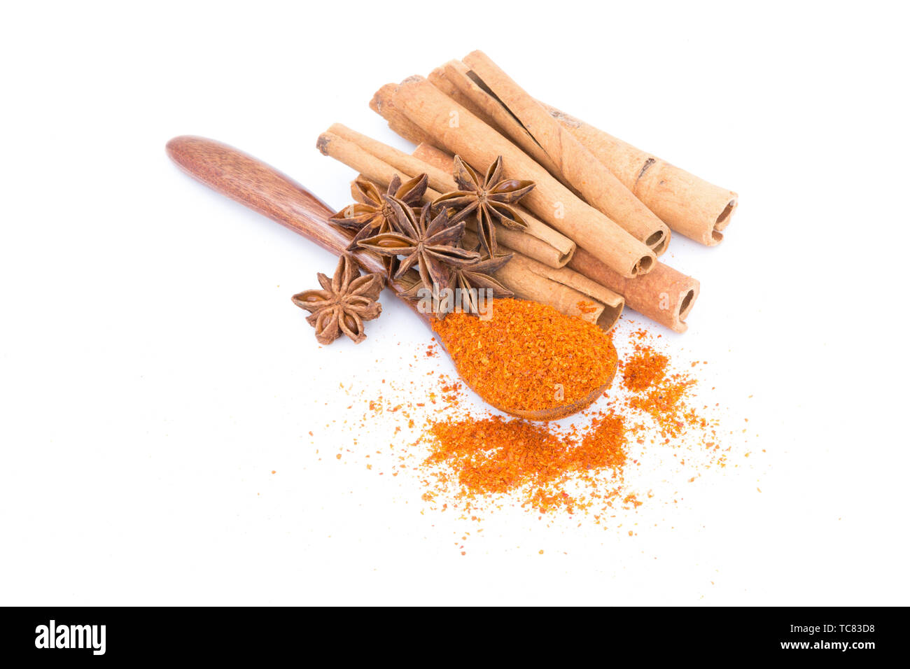 Octagon fennel, cinnamon, seasoning Stock Photo Alamy