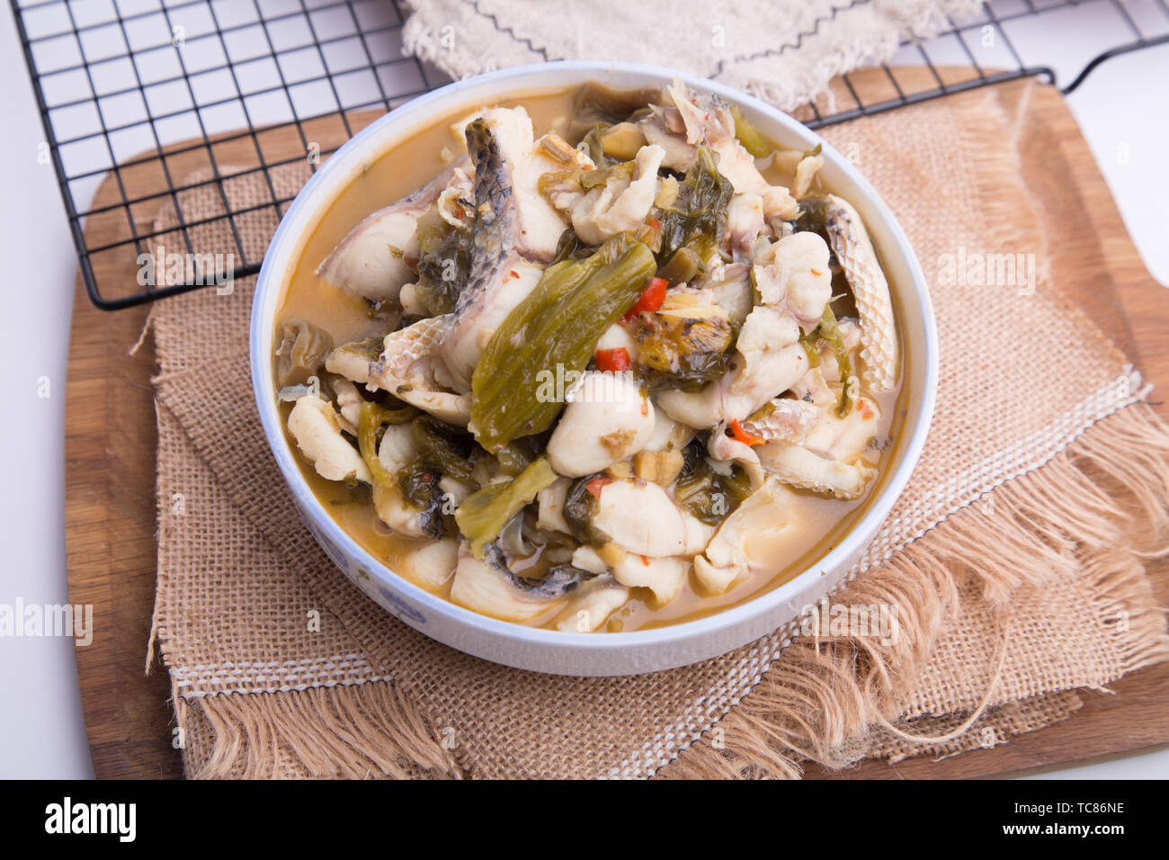 pickled cabbage fish Stock Photo Alamy
