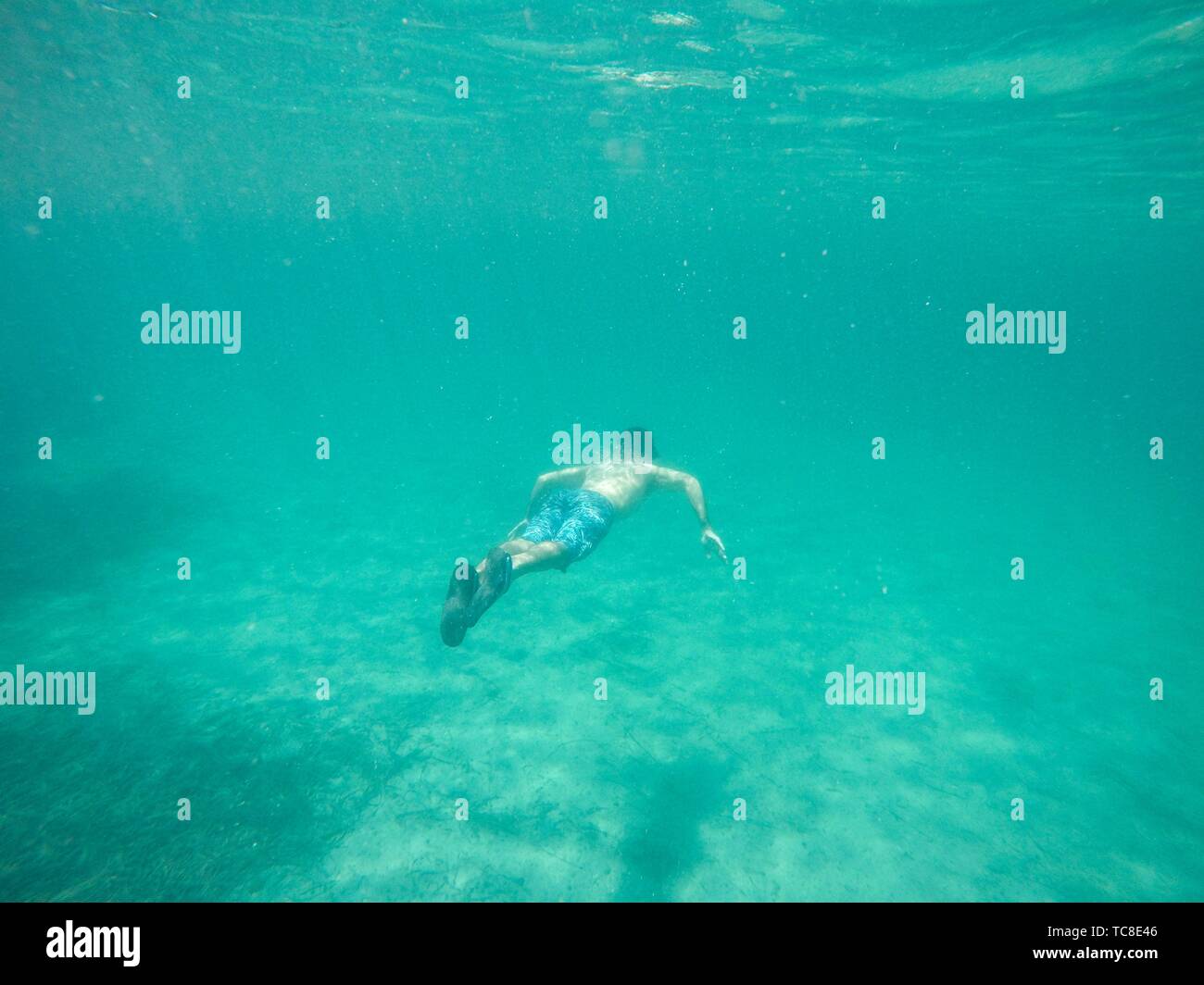 Snorkeling in Tabarca island Alicante province Spain Stock Photo Alamy