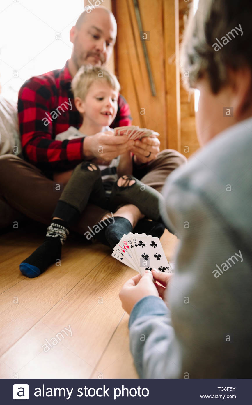 Three Men Playing Cards In High Resolution Stock Photography and Images ...
