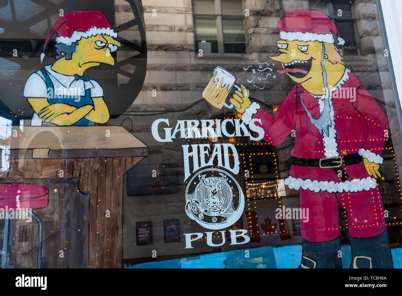The simpsons cartoon pub hires stock photography and images Alamy