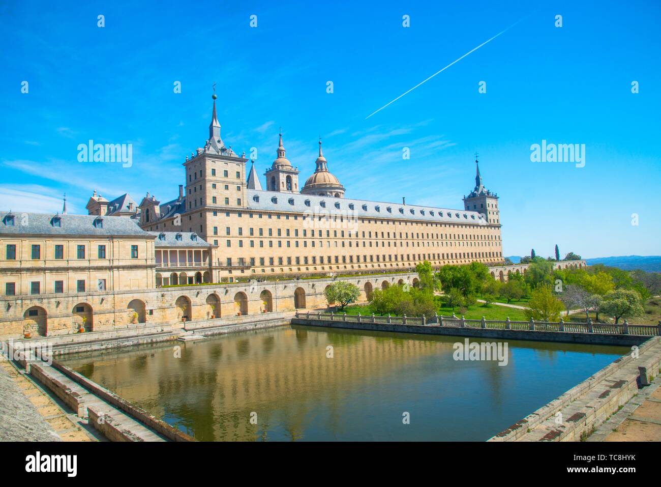 Royal Monastery. San Lorenzo del Escorial, Madrid province, Spain. Stock Photo