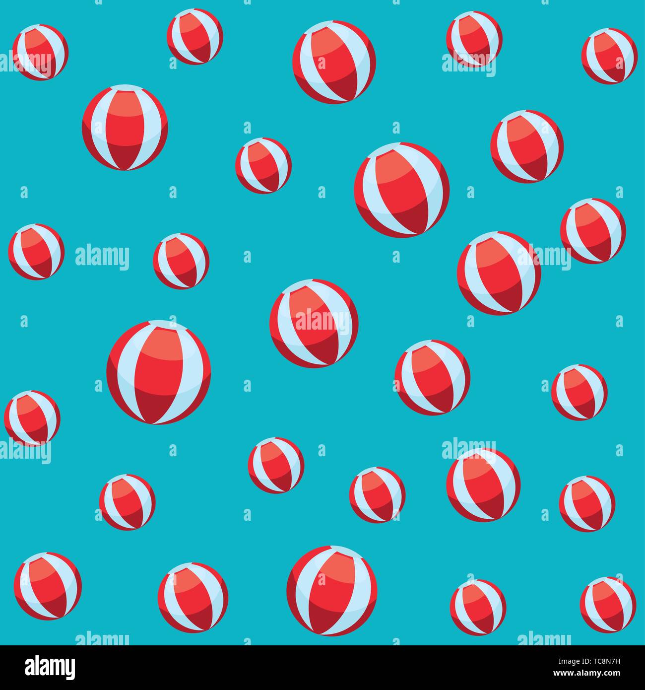 Beach ball pattern background Stock Vector Image & Art - Alamy