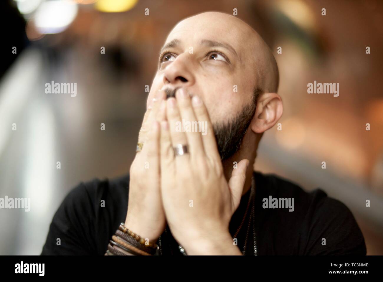 man in Paris, France Stock Photo