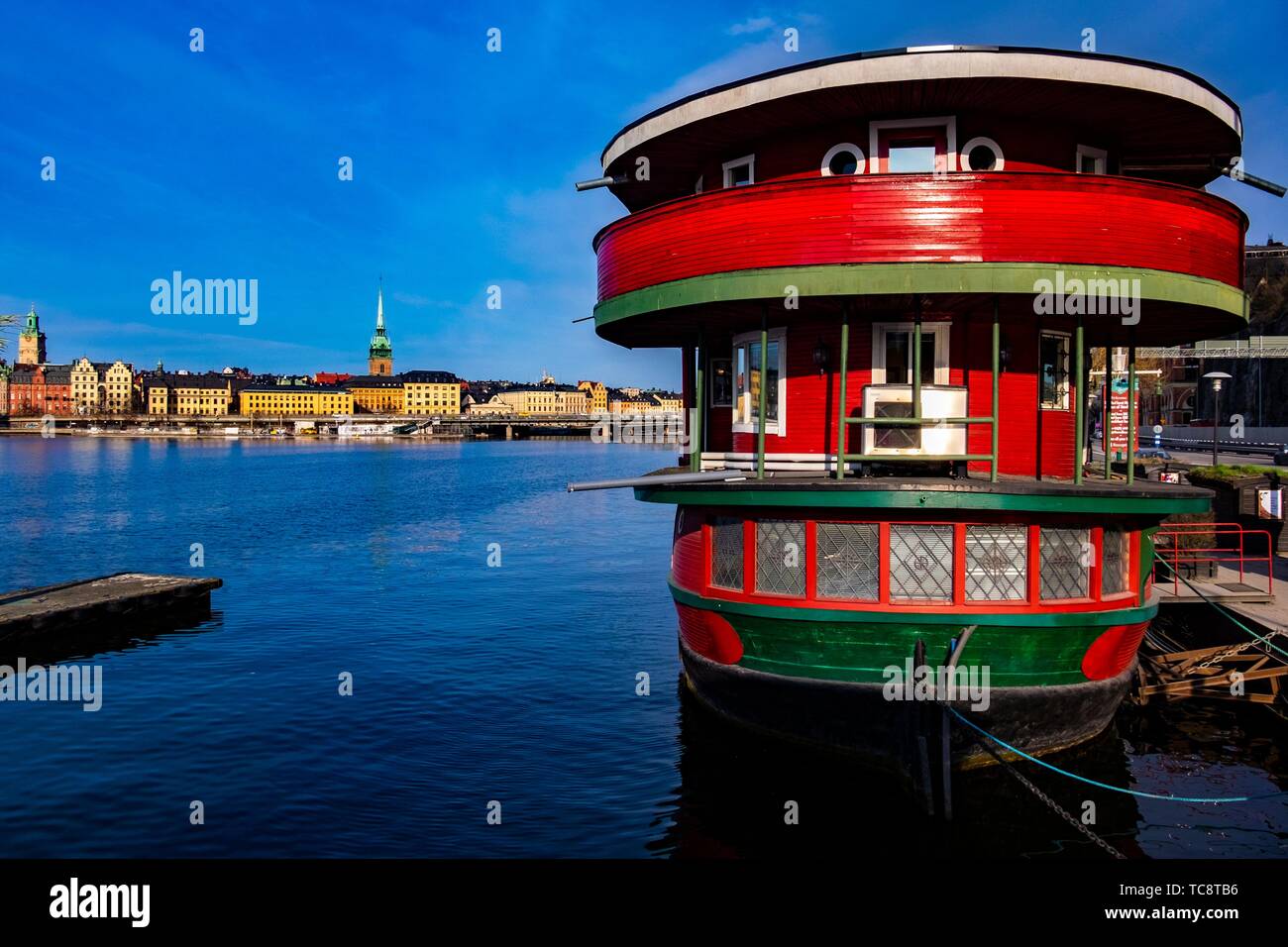 Exterior of the Red Boat in Stockholm, Sweden Stock Photo - Alamy