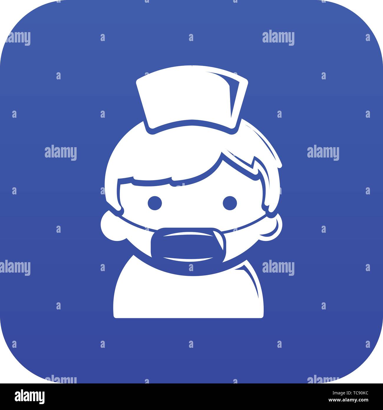 Doctor icon blue vector Stock Vector Image & Art - Alamy