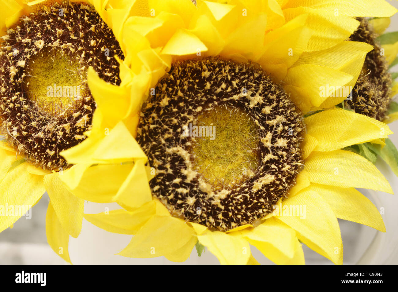 fake sunflower bouquet Stock Photo Alamy