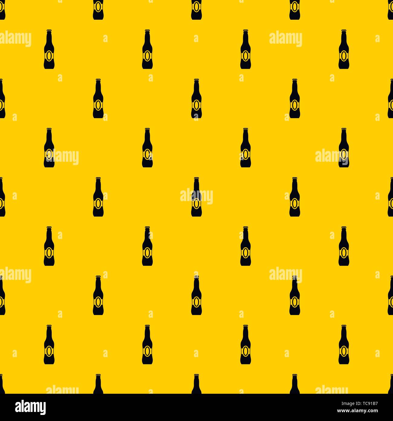 Bottle of beer pattern vector Stock Vector