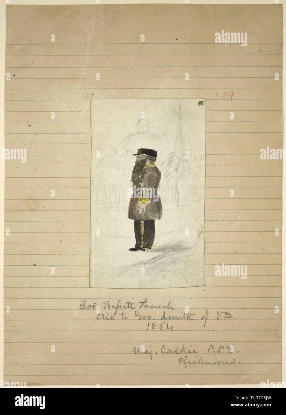 Col. Bassett French, aid to Gen. Smith of Va., 1864. Sketches for Frank