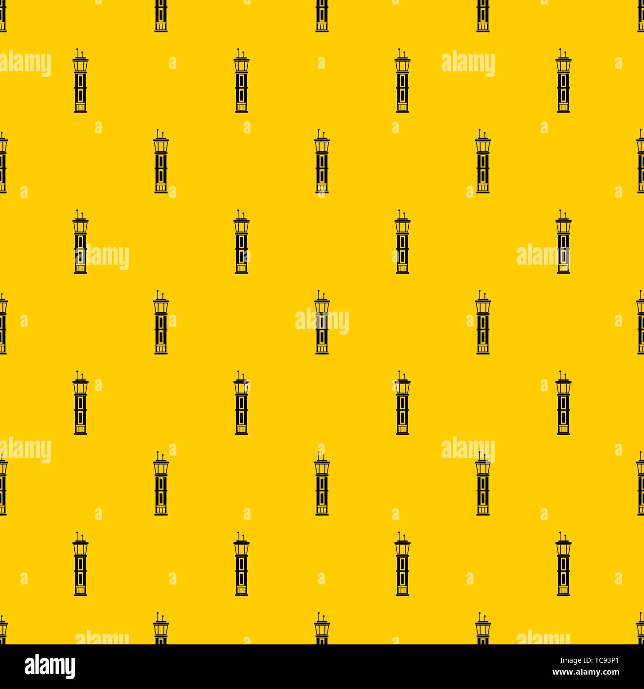 Airport control tower pattern vector Stock Vector