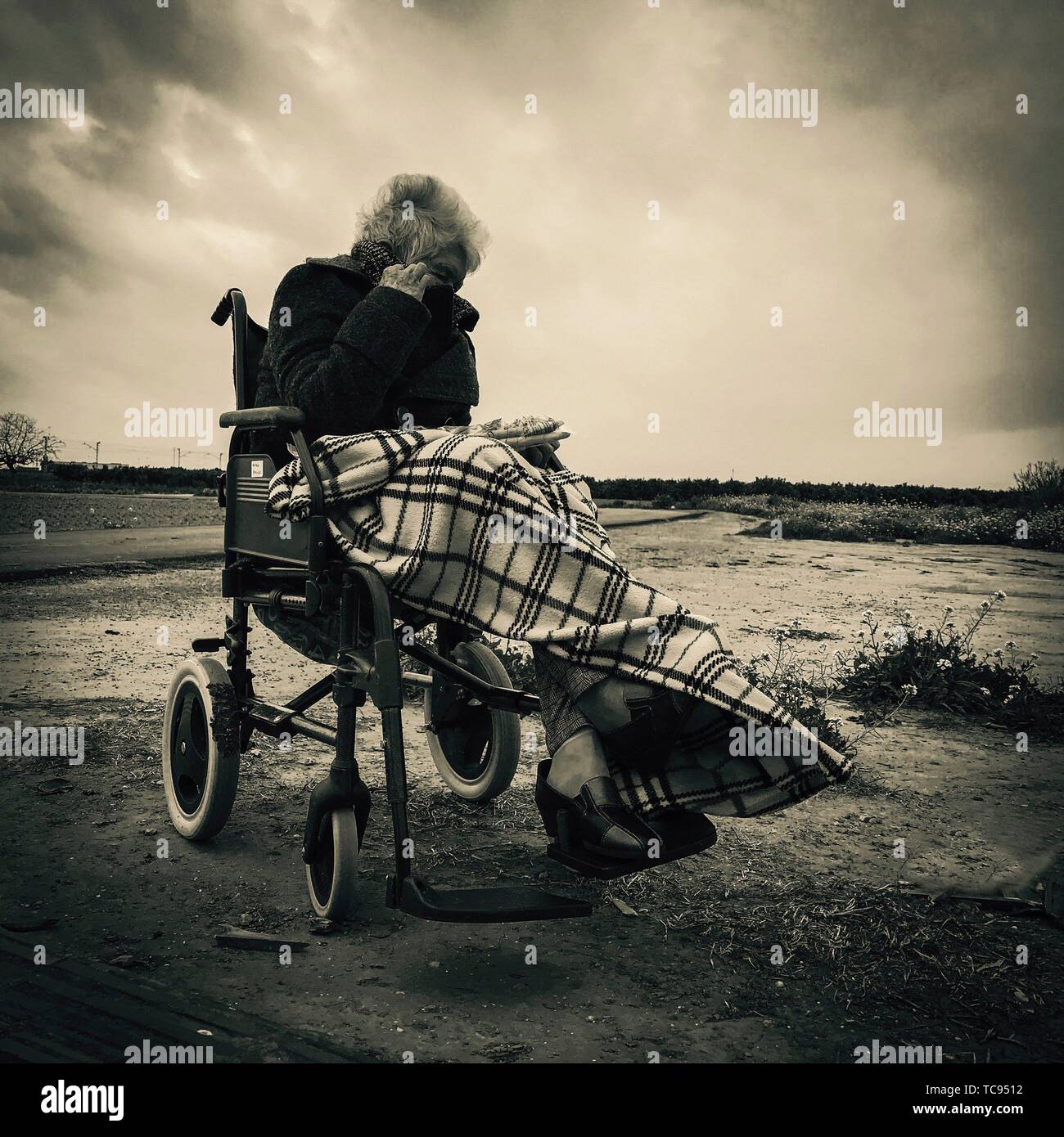Old person wheelchair hi-res stock photography and images - Alamy