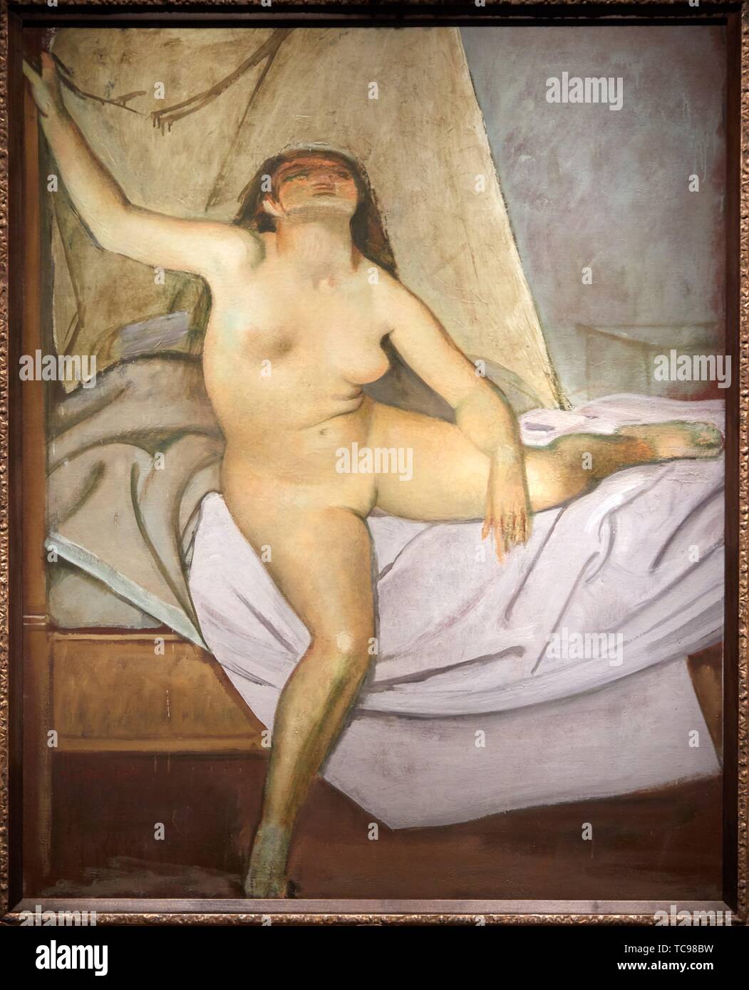 '''Getting up'', 1955, Balthus, Thyssen Bornemisza Museum, Madrid, Spain, Europe Stock Photo