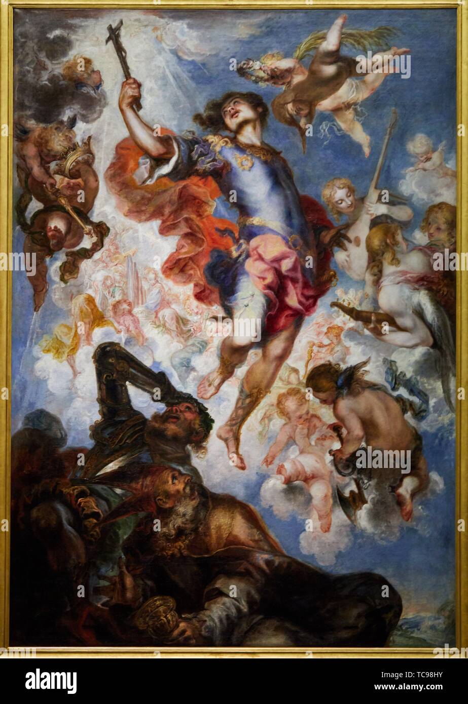 '''The Triumph of Saint Hermenegild'', 1654, Francisco de Herrera The Younger, Prado Museum, Madrid, Spain, Europe Stock Photo