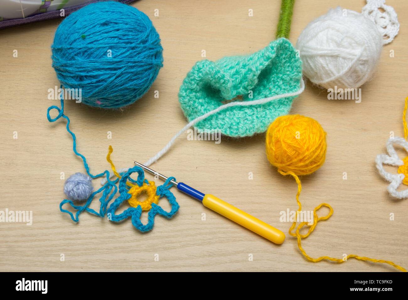 The crochet lesson hires stock photography and images Alamy